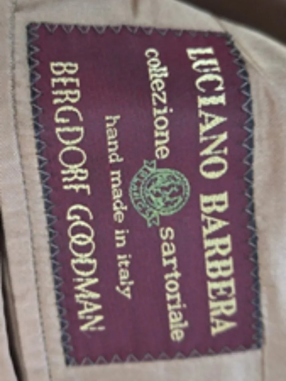 Luciano Barbera gently worn